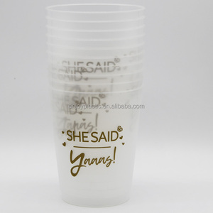 <strong>Reusable</strong> BPA Free 16oz Stadium <strong>Cup</strong> PP Frosted Flex <strong>Cup</strong> for Bachelorette Parties or Bridal Showers - Product Image 4