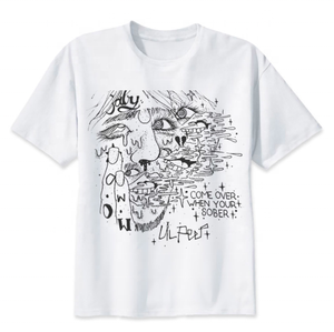 Fabbrica di Abbigliamento T Shirt Musica Uomo Estate Tees Grafiche Cantante di Sesso Maschile Nuova Venuta Tee Shirt Bianco - Product Image 1