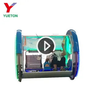 Factory Directly Sell Park Playground Rides 360 Degree Wheel Rotating Electric Happy Car Amusement Rides For Kids