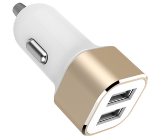 Nhôm Hợp Kim Kim Loại 5 V <span class=keywords><strong>2.1A</strong></span> Vuông 2 Port Kép USB Car <span class=keywords><strong>Charger</strong></span> <span class=keywords><strong>Adapter</strong></span> - Product Image 5