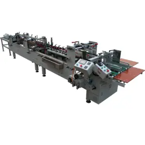 PET box pasting machine TODEN,TODEN pet box gluing machine,clear packing boxes folding and gluing machine