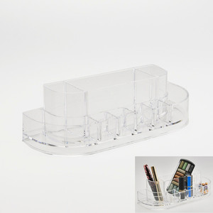 Organisateur de maquillage et de bijoux moderne et écologique en acrylique avec tiroir à 2 niveaux - Product Image 5