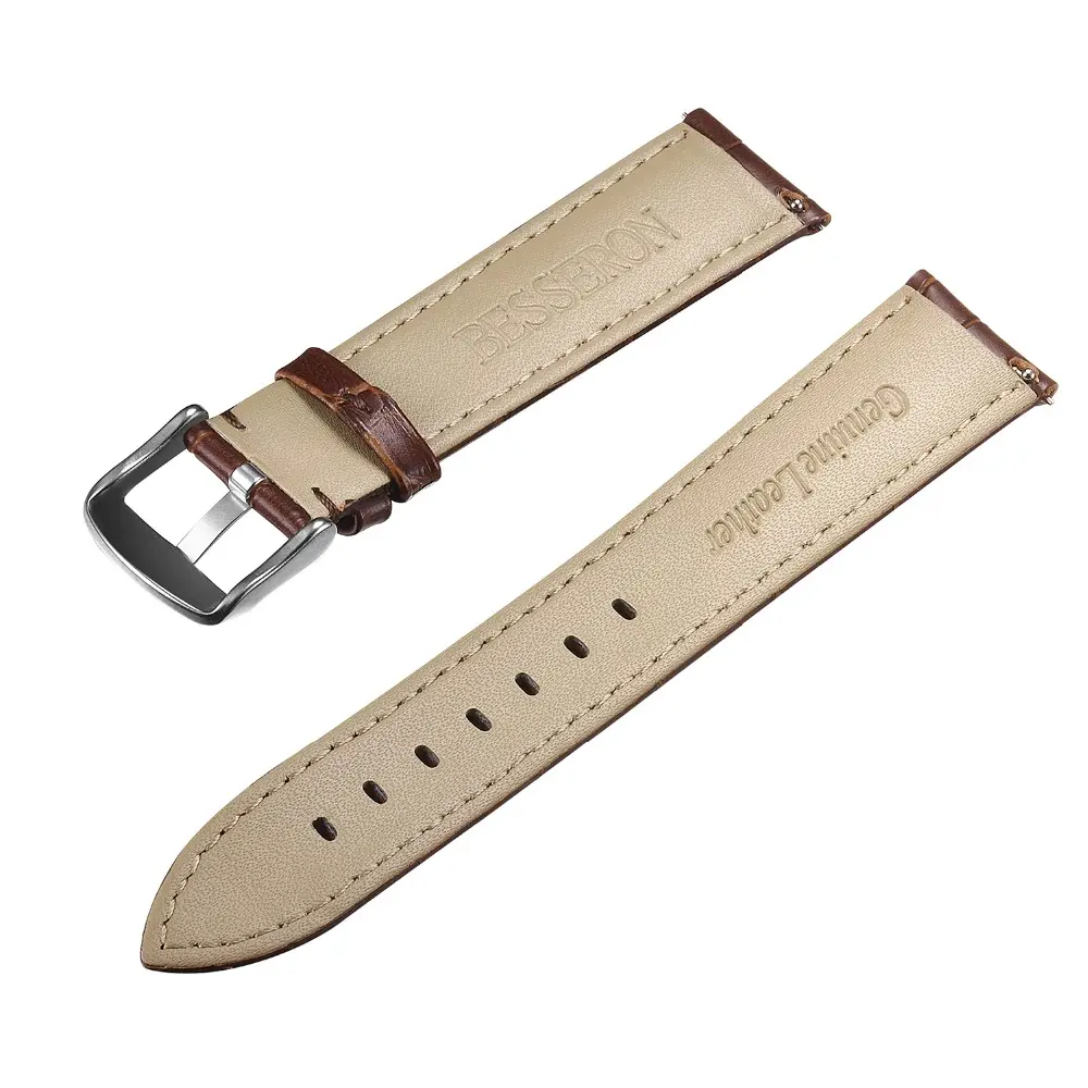 20mm changeable leather watch band quick release crocodile leather waterproof handmade alligator replacement watch strap retail