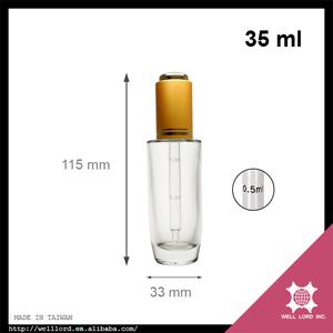 Flacon compte-gouttes en verre 35ml/40ml/50ml/60ml/100ml - Product Image 6