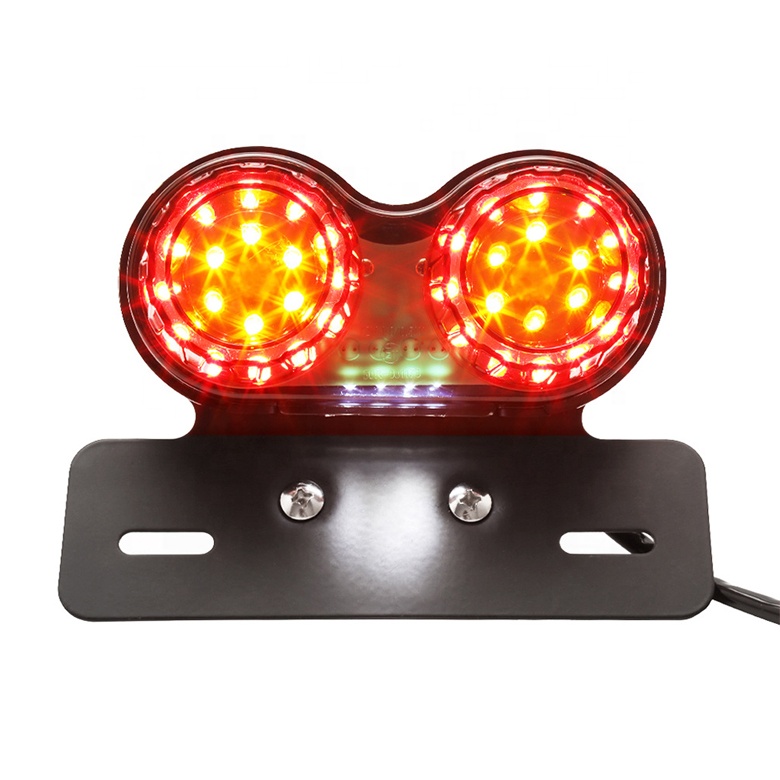 Задний фонарь для мотоциклов, модифицированный двухсторонний стоп-сигнал в стиле ретро для прогулочных велосипедов