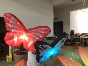 Costume da farfalla gonfiabile piccolo con ali luminose per decorazioni di feste e palcoscenici - Product Image 5