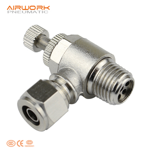 SL Khí Nén Hướng Dẫn Sử Dụng Tay Vận Hành Điều Khiển Lưu Lượng Hướng Đồng Thau Lắp Van - Product Image 1