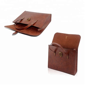 Portatile tote donna borgogna vintage <span class=keywords><strong>di</strong></span> cuoio DELL'UNITÀ <span class=keywords><strong>di</strong></span> elaborazione della borsa del sacchetto <span class=keywords><strong>di</strong></span> società - Product Image 6