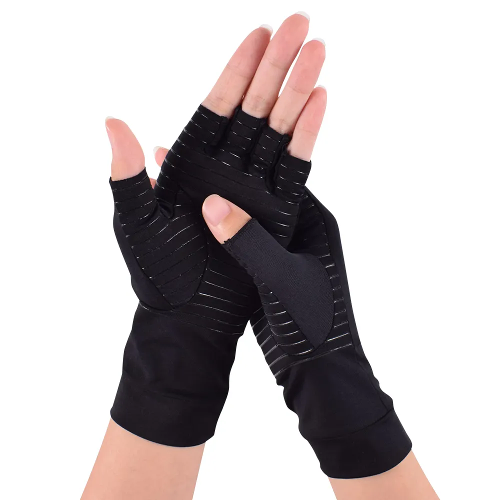Amazon hot sales koper compressie handschoenen voor artritis