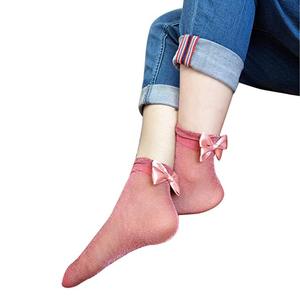 Phụ Nữ Ruffle Fishnet Mắt Cá Chân Vớ Cao Lưới Ren Cá Lưới Vớ Ngắn - Product Image 2