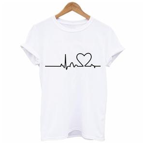 Nuove T-shirt da Donna Casual Stile Harajuku con Stampa Love, Magliette Estive <span class=keywords><strong>Femminili</strong></span> a Maniche Corte per Abbigliamento Donna - Product Image 5