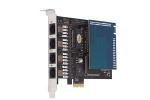 Cổng Qual E1 thẻ dấu hoa thị E1/T1/J1 Thẻ PCI-E te420 4 cổng E1/T1, Elastix/dấu hoa thị/sangoma tương tự a104de, a104e, a104d - Product Image 6