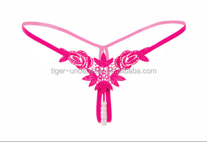 <span class=keywords><strong>Sous</strong></span>-vêtements sexy pour femmes, vente chaude, noir, string sans entrejambe, culotte coquine - Product Image 4