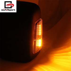 Para Chevrolet Silverado GMC <span class=keywords><strong>Sierra</strong></span> 99-06 telescópica extensible LED ahumado señal Manual lado fuera de vista trasera de remolque espejo - Product Image 6