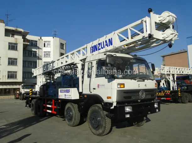 Truck Mounted Rotary Drilling Rig --Drill depth 500m Used for Water well  Construction  National Defense Building Foundation 