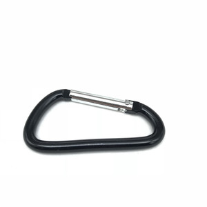 Mosquetón de aleación de aluminio <span class=keywords><strong>en</strong></span> forma de <span class=keywords><strong>D</strong></span> de 8cm, gancho de alambre de 7mm de espesor, mosquetón elegante y duradero para aventuras al aire libre - Product Image 6