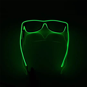 Gafas de alambre <span class=keywords><strong>El</strong></span> que brillan en la oscuridad innovadoras de Shenzhen GFLAI Producto de suministros para fiestas recién llegado - Product Image 2