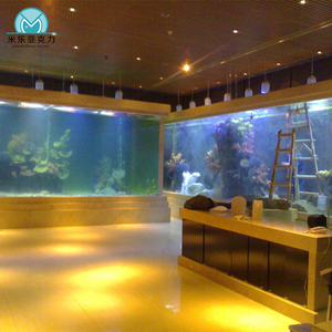Dimensions personnalisées à bas prix Aquarium marin d'<span class=keywords><strong>eau</strong></span> salée transparent aquarium acrylique plastique - Product Image 1