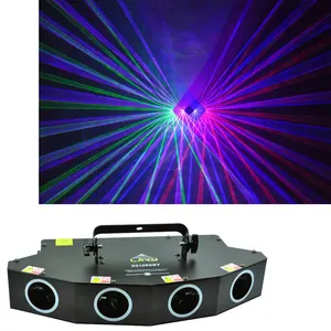 Spectacle de lumière laser de scène Disco 4 yeux D550RGBP