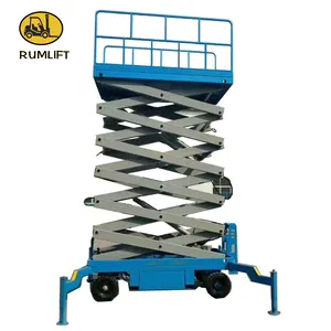 18เมตรScissor LiftยกสูงSelf Propelled Fullไฟฟ้ากรรไกรแพลตฟอร์มแพลตฟอร์มการทำงานAerial Lift