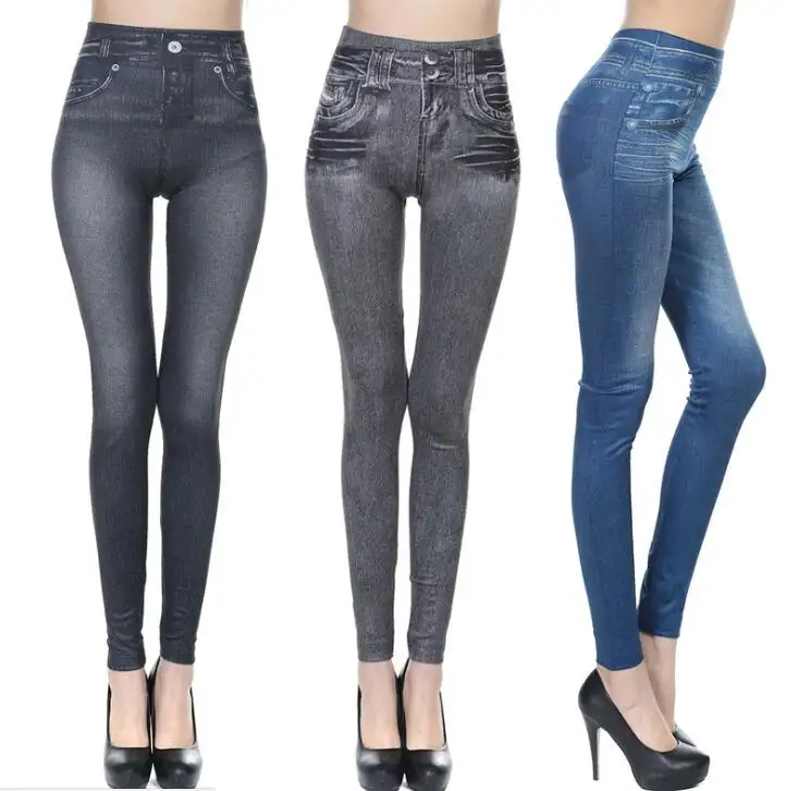 Zhejiang Ningbo TV Görüldüğü gibi Kadın Moda Baskı Ince Güzel Jeggings