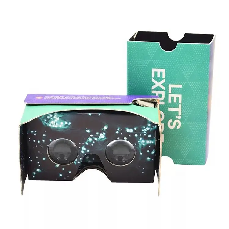 Оптовая цена, 3d очки виртуальной реальности, рекламные подарки, 3d видео очки виртуальной реальности VR Cardboard v2
