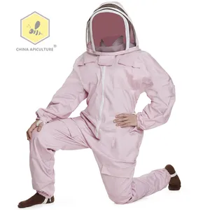 Beekeeping Tools Adult Full Body Professional Bee Keeping Suit Cotton Full Body Beekeeping Suit Jacket with Veil Hood