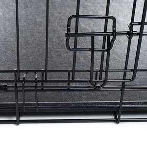 Barato al por mayor plegable de acero inoxidable <span class=keywords><strong>grande</strong></span> <span class=keywords><strong>perro</strong></span> <span class=keywords><strong>casa</strong></span> con puerta doble - Product Image 5