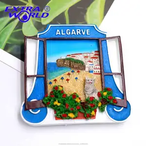 Hình Dạng ngôi nhà Nhựa Algarve Lưu Niệm Nam Châm Dính Bồ Đào Nha Lưu Niệm Tủ Lạnh Nam Châm