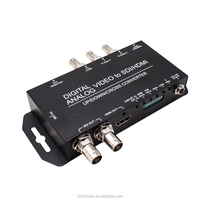 Convertidor de Señal Analógica a Digital DVI VGA Componente Compuesto S-video YPbPr CVBS a SDI HDMI con Escalado Vertical