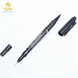 Stylo marqueur huileux <span class=keywords><strong>noir</strong></span> permanent à double pointe étanche 10 CD - Product Image 5