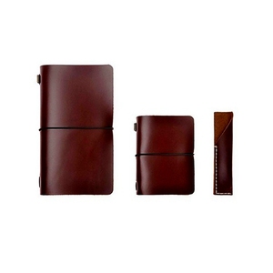 En blanco de estilo <span class=keywords><strong>japon</strong></span>és, cuaderno viajero personalizar Vintage diario de revista de cuero con sostenedor de la pluma de tarjeta de - Product Image 1
