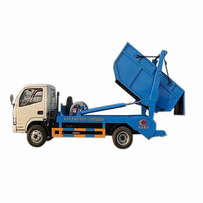 5070ZB swing arm skip loader garbage truck matching 4 to 5 cbm skip loader bins