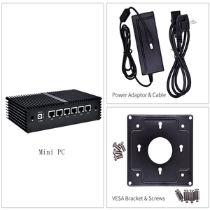 KANSUNG pfSense прибор Skylake Core <span class=keywords><strong>i7</strong></span>-<span class=keywords><strong>6500U</strong></span> 7-7500U Процессор 6 гигабитный NIC безвентиляторный мини ПК - Product Image 5