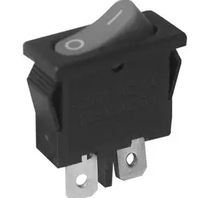 Mini interruptor basculante KCD7 con forma de Led verde, 6A, para baja corriente, muestra gratis