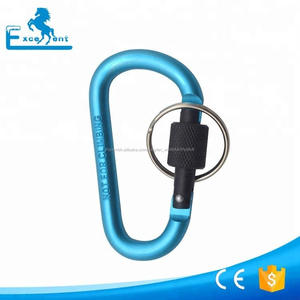 Aluminio <span class=keywords><strong>D</strong></span> tornillo de bloqueo mosquetón llavero para camping - Product Image 6