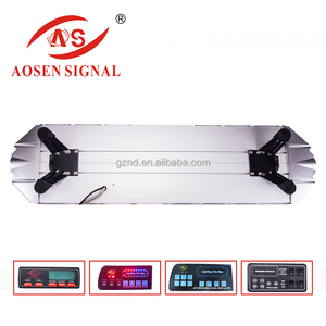 360 W DC 12 V/24 v ambre d'urgence COB led lumière bar Led strobe light bar avec sirène et haut-parleur - Product Image 3