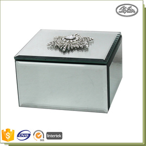 Hot sản phẩm trang trí nội thất thủy tinh cajas Para joyas sang trọng gương hộp đồ trang sức - Product Image 4