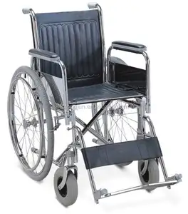 High quality folding manual wheel chair with detachable footrest for elderly