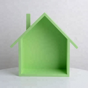 <span class=keywords><strong>Étagère</strong></span> murale en bois MDF, dispositif suspendu au mur en forme de <span class=keywords><strong>maison</strong></span>, offre spéciale - Product Image 5