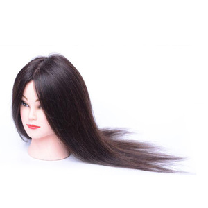 Cabeza de Maniquí de cabello humano 100, productos de belleza china, con cabello natural - Product Image 5