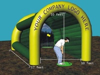 La FÁBRICA DE China 2024 utilizó simuladores de golf inflables de interior a la venta, jaulas de golf más vendidas