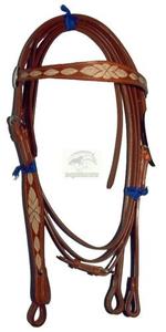 สายรัดหนังแบบตะวันตกที่ทำจากหนังพร้อมอุปกรณ์ทำจากเงิน - Product Image 2