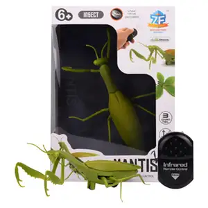 Hete Verkoop Interessante Realistische Elektrische Bidsprinkhaan Plastic Rc Insect Speelgoed Voor Kinderen