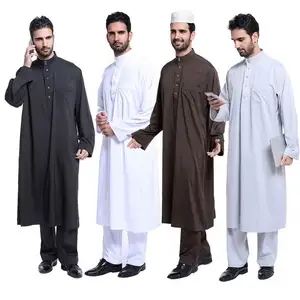 Mode hohe qualität Islamischen Arabischen Muslimischen männer kleidung langarm kleid gentleman