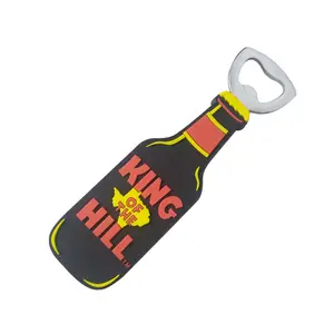 Bán Buôn Tùy Chỉnh OEM Đáng Yêu Opener Chai Với Từ Cao Su PVC Bìa Beer Bottle Opener