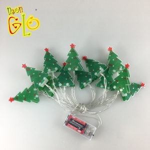 Alibaba Best seller 10 led PVC albero di natale ornamento con la stringa di pupazzo di neve luce <span class=keywords><strong>a</strong></span> batteria <span class=keywords><strong>luci</strong></span> di natale - Product Image 2