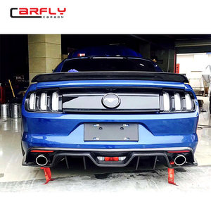Para <span class=keywords><strong>Ford</strong></span> Mustang 2015 para <span class=keywords><strong>Mustan</strong></span> G 2015 KT estilo parachoques trasero debajo del difusor labio fibra de carbono - Product Image 6