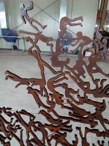 Moderna e Popolare Scultura d'Albero in Acciaio Corten per Decorazione del <span class=keywords><strong>Giardino</strong></span> - Product Image 6