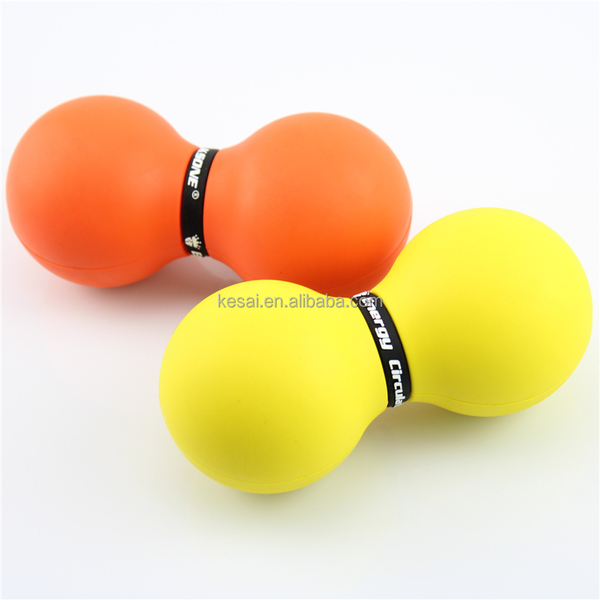 Double Peanut Massage Ball Natur kautschuk Fitness Ball Lacrosse Massage Ball Fuß massage